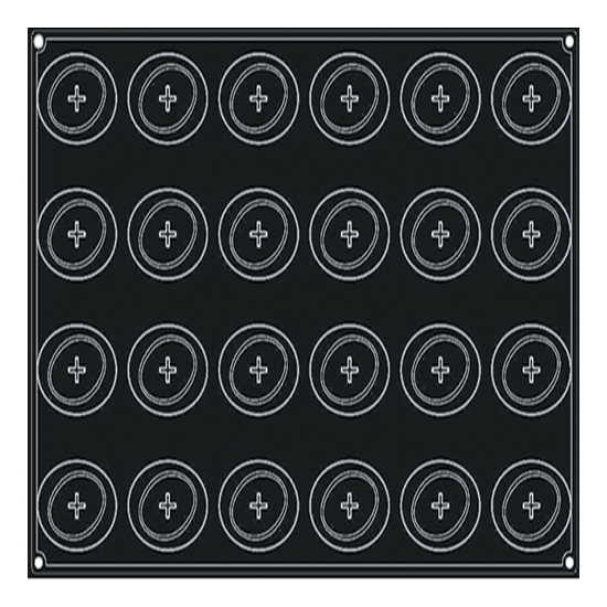 MOULE PAVONI 24 VAGUES - GAMME PAVOFLEX