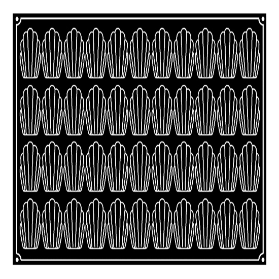 MOULE PAVONI 44 MADELEINES - GAMME PAVOFLEX