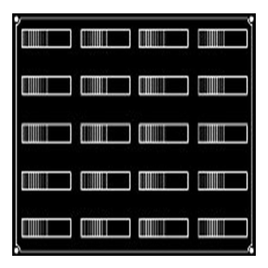 MOULE PAVONI 20 BANDES ONDULEES - GAMME PAVOFLEX