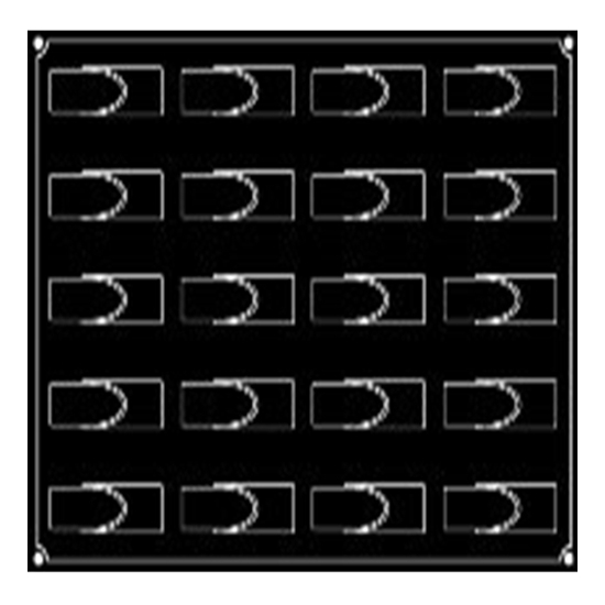 MOULE PAVONI 20 BANDES RONDES - GAMME PAVOFLEX