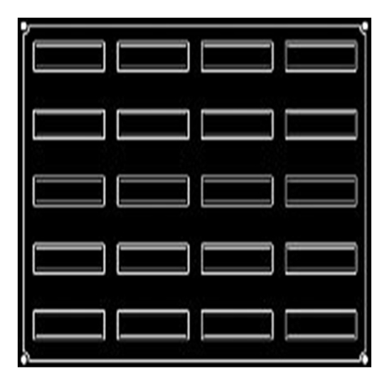 MOULE PAVONI 20 BANDES VRILLEES - GAMME PAVOFLEX