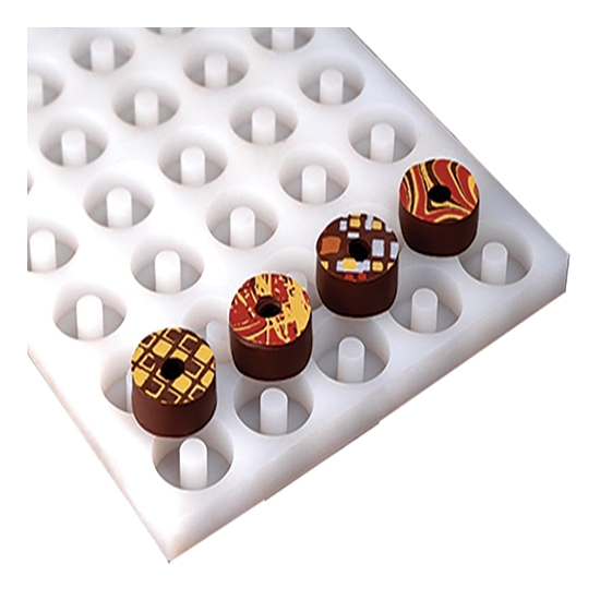MOULE PAVORNI EMPREINTES RONDES CREUSES - GAMME CHOCOFLEX