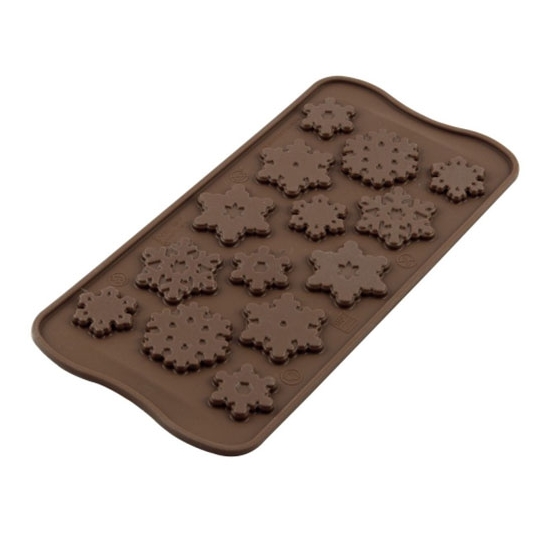 PLAQUE SILIKOMART 14 FLOCONS - GAMME EASY CHOC