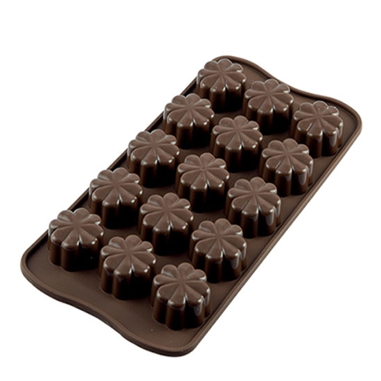 PLAQUE SILIKOMART 15 FLEURS - GAMME EASY CHOC