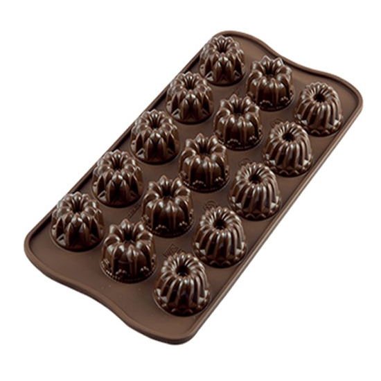 PLAQUE SILIKOMART 15 SUJETS FANTASIA - GAMME EASY CHOC