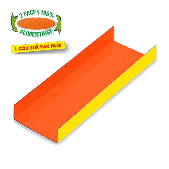 FOND PLIE COULEUR ORANGE/JAUNE