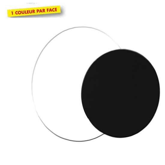 ROND  BLANC/NOIR