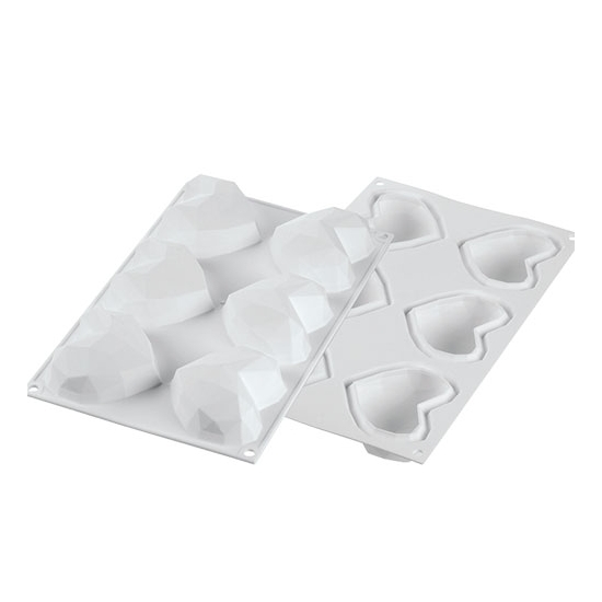 MOULE SILIKOMART 6 COEURS ORIGAMI
