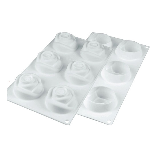 MOULE SILICONE - 6 ROSES