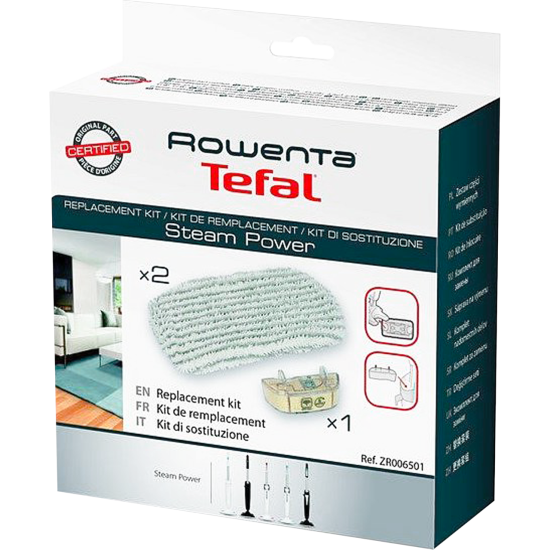 Kit 2 lingettes  microfibres + cartouche  anti calcaire ROWENTA