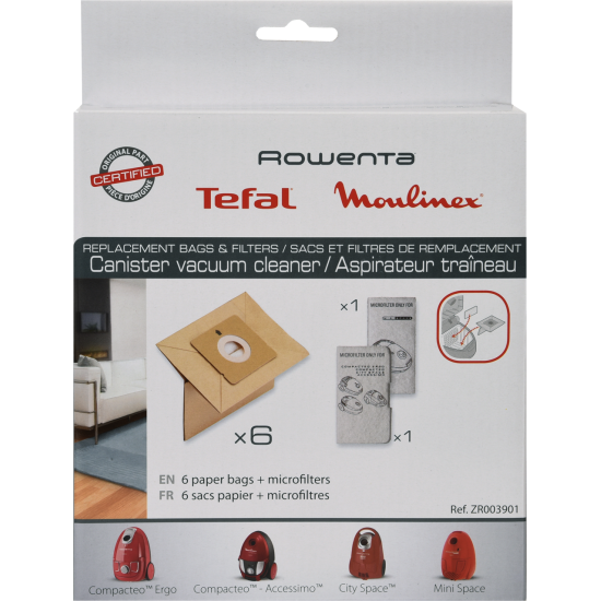 Sacs papiers aspirateur microfiltres  Rowenta