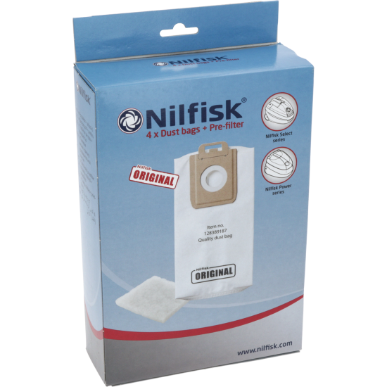 Sacs SELECT pour aspirateurs x4 - Nilfisk