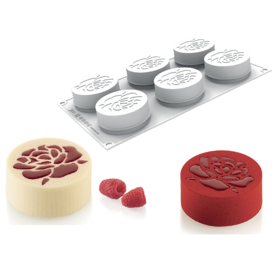 MOULE SILIKOMART 6 ROSES VALENTINE