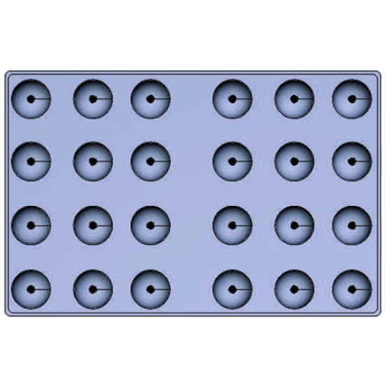 MOULE MAE INNOVATION 24 DOMES Ø 58 mm - GAMME SILMAE