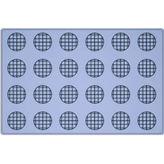 MOULE MAE INNOVATION 24 CYLINDRES FOND MATELASSE - GAMME SILMAE