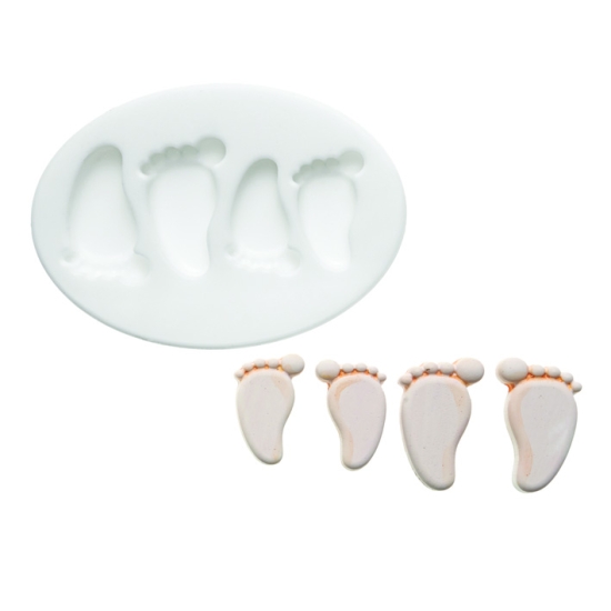 MOULE SILIKOMART PIED DE BEBE - DIM MAX 25X16 MM - GAMME SUGARFLEX