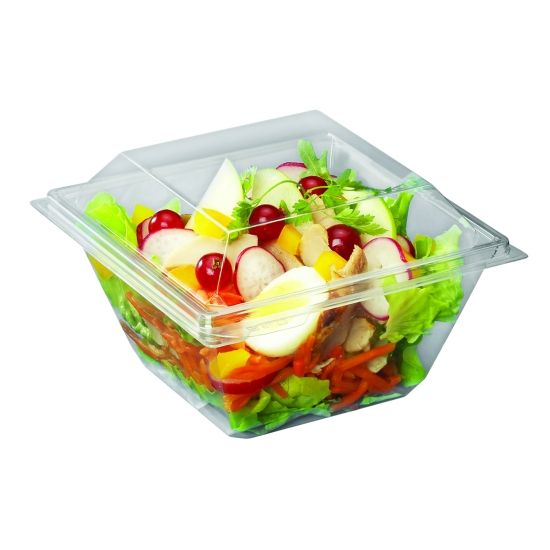POT A SALADE CARRE - FOND ET COUVERCLE CRISTAL