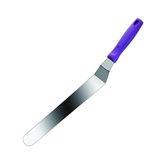 SPATULE COUDEE INOX - Manche violet