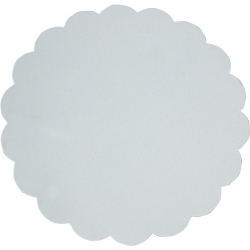ROND BLANC FESTONNE