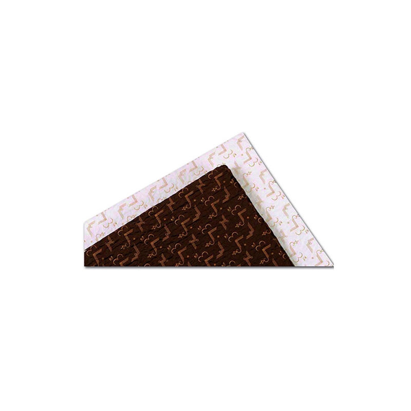 EMBOUT DE BUCHE MARRON IMPRESSION OR AZYME 