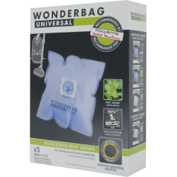 Lots de 5 sacs universels MINT AROMA pour aspirateurs  - Wonderbag