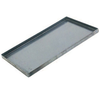PLAQUE REBORDS DROITS TOLE NOIRE